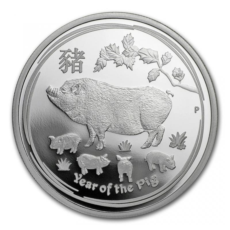 Свинья 1995. Серебряные монеты Австралии. Серебряная монета свинья. Серебряная монета с годом свиньи. Монета год свиньи Австралия.